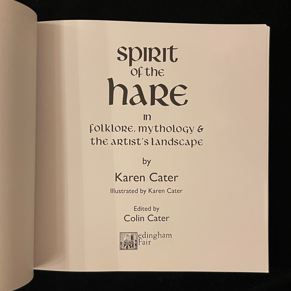 Spirit of the Hare book Folklore Mythology  by Karen Cater - Picture 4 of 11